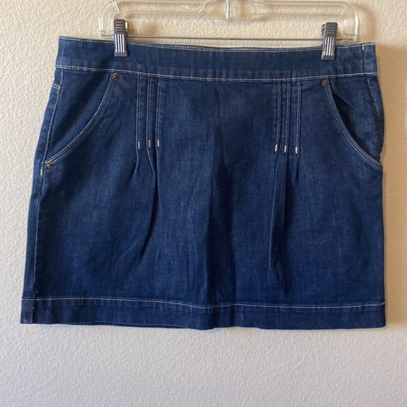 ELLE Denim Mini Skirt - Picture 1 of 8